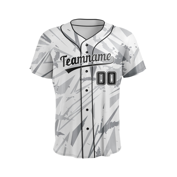 Silver Shard Custom Baseball Jersey - Summo Sports