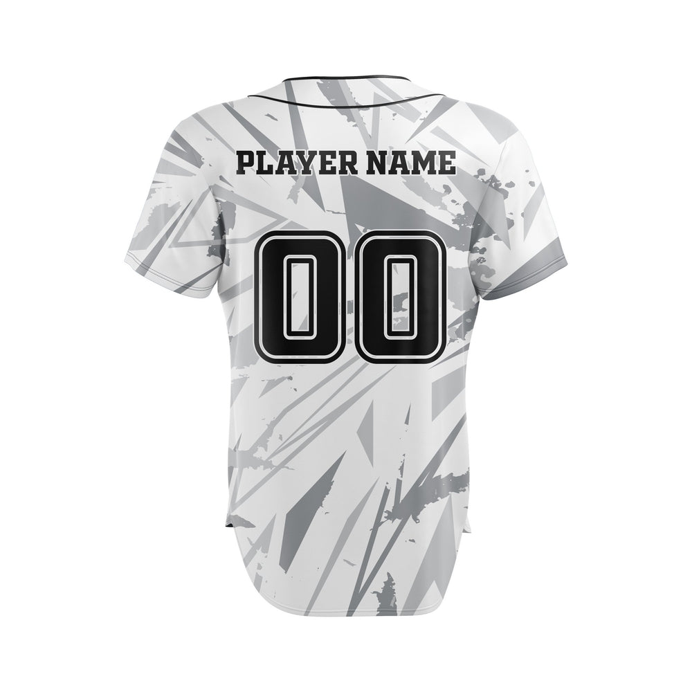 Silver Shard Custom Baseball Jersey - Summo Sports