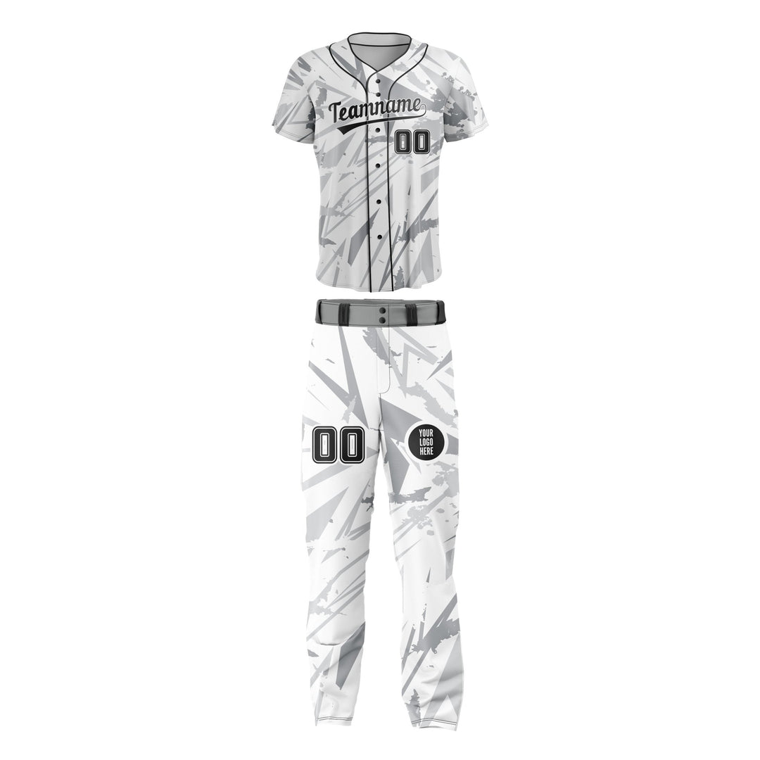 Silver Shard Custom Baseball Uniform - Summo Sports