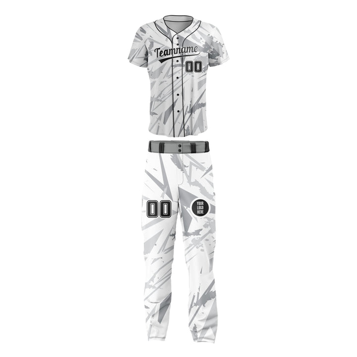 Silver Shard Custom Baseball Uniform - Summo Sports