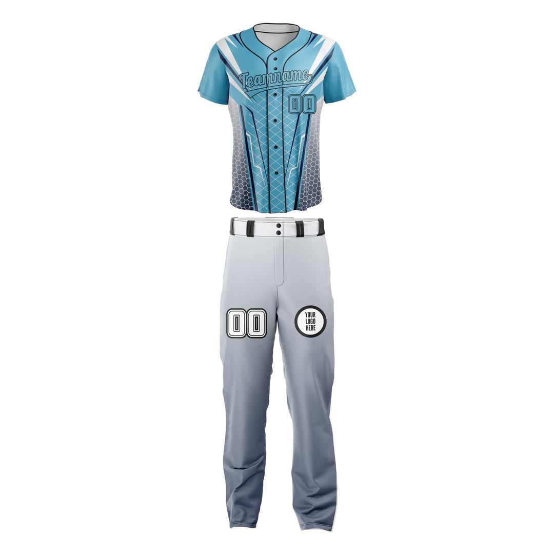 Skyline Wireframe Custom Baseball Uniform - Summo Sports
