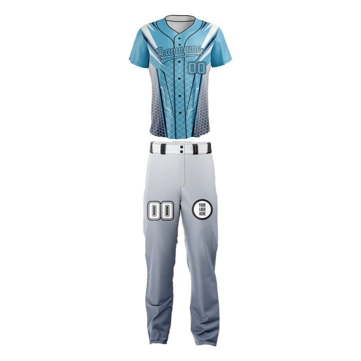 Skyline Wireframe Custom Baseball Uniform - Summo Sports