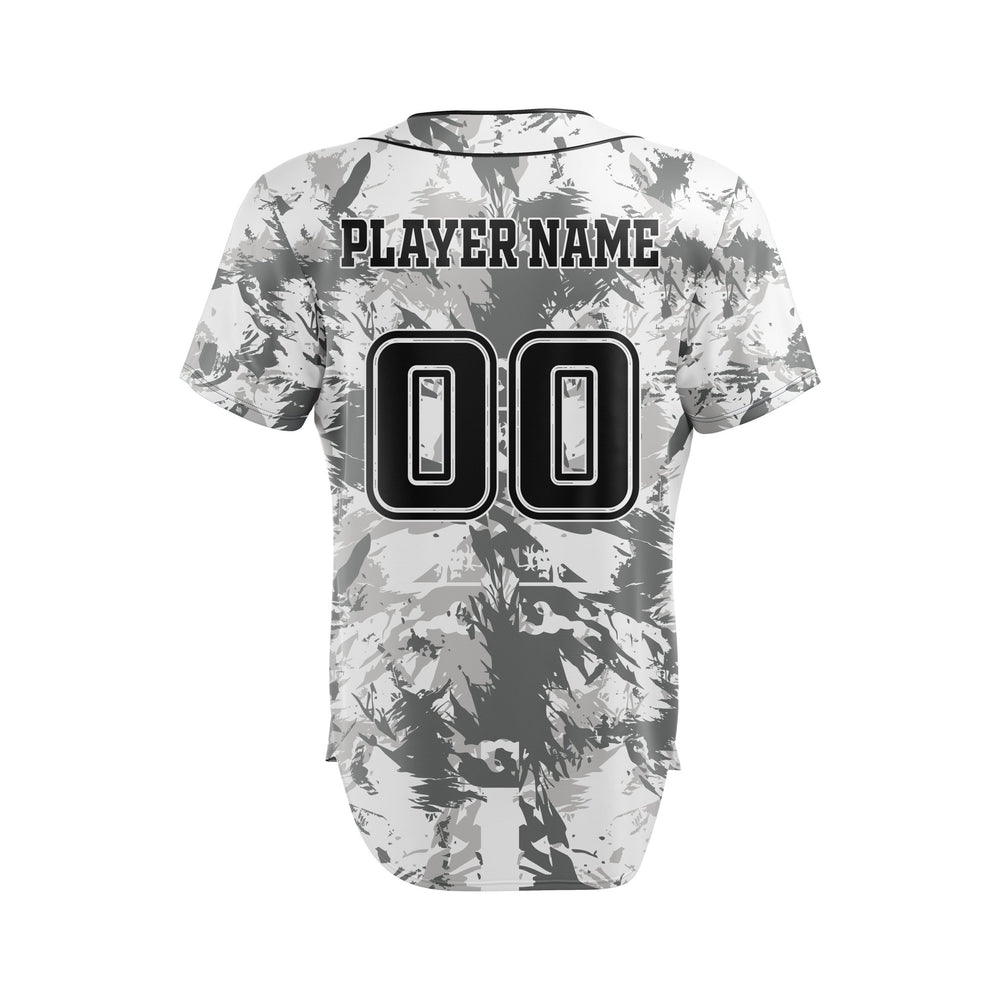 Slate Splatter Custom Baseball Jersey - Summo Sports