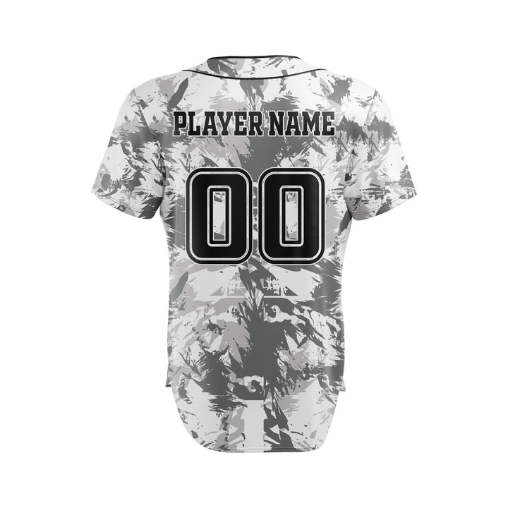 Slate Splatter Custom Baseball Jersey - Summo Sports
