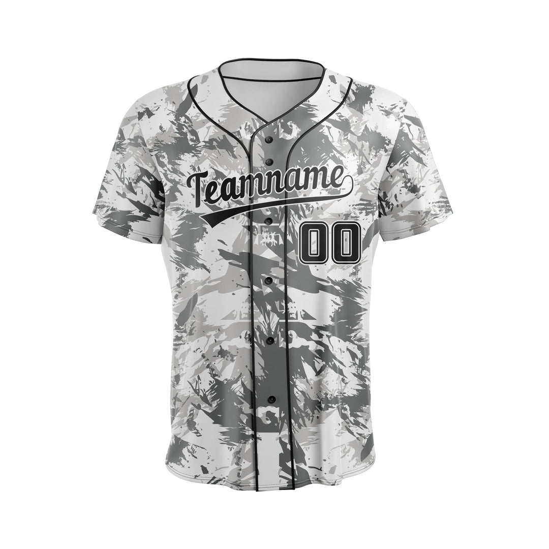 Slate Splatter Custom Baseball Jersey - Summo Sports