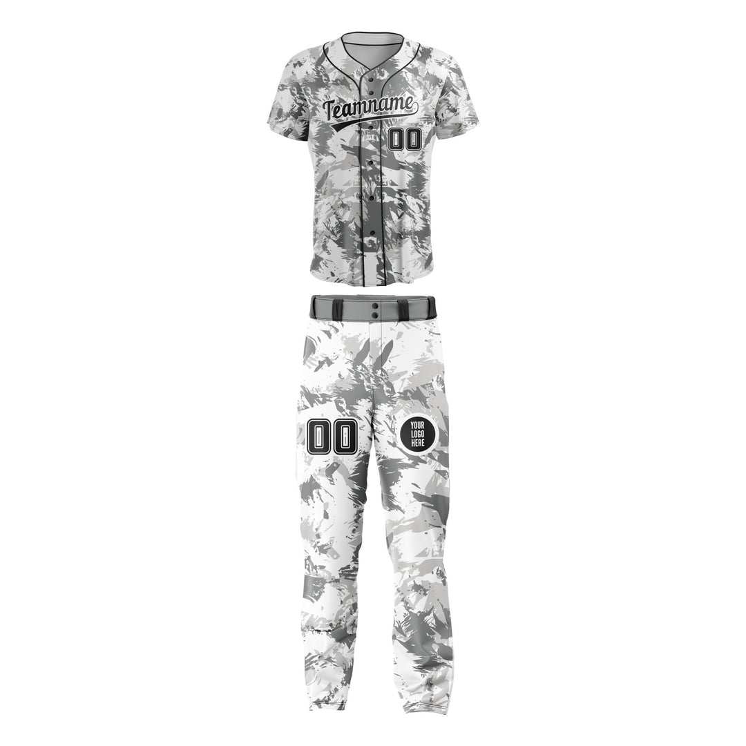 Slate Splatter Custom Baseball Uniform - Summo Sports