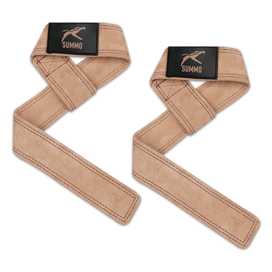 SuedeGrip Leather Weightlifting Wrist Straps - Summo Sports