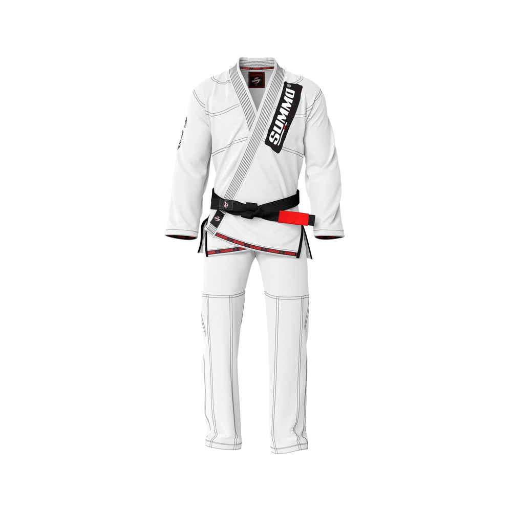 Summo Combatant White Brazilian Jiu Jitsu GI (BJJ GI) - Summo Sports