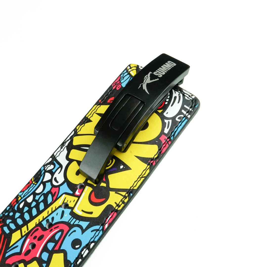 Summo Graffiti Leather Weight Lifting Belt - Summo Sports