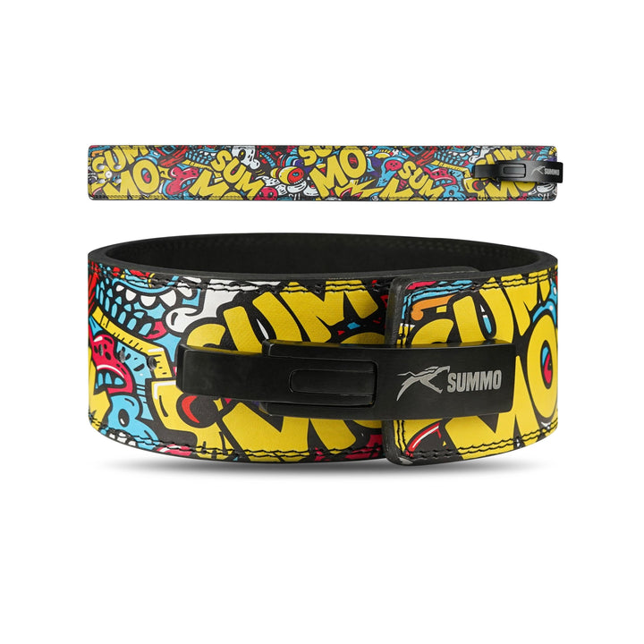 Summo Graffiti Leather Weight Lifting Belt - Summo Sports