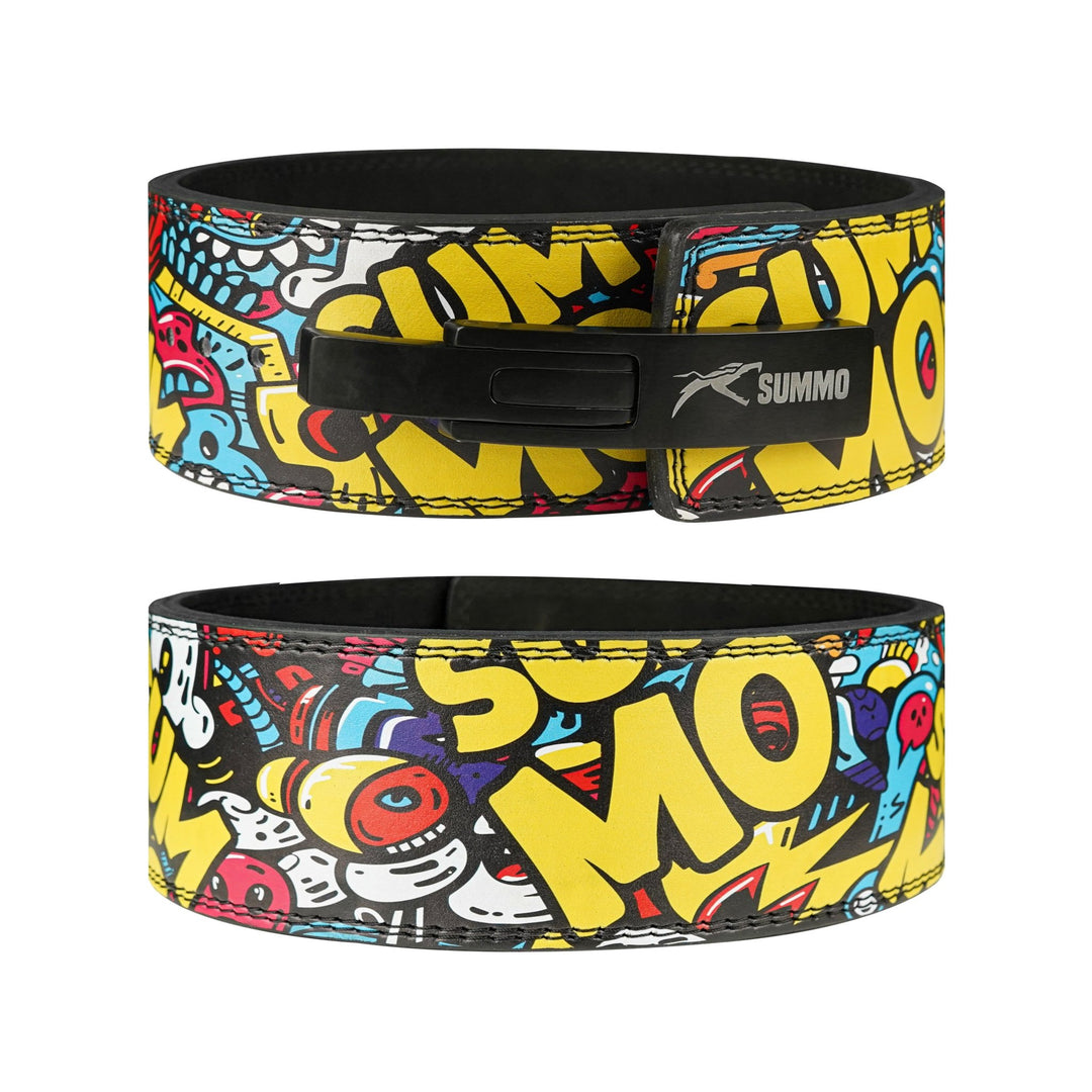Summo Graffiti Leather Weight Lifting Belt - Summo Sports