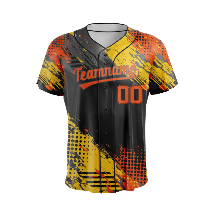 Sunset Shrapnel Custom Baseball Jersey - Summo Sports
