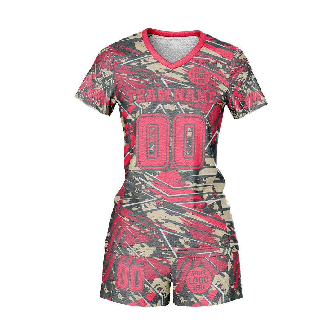 Tectonic Blood Custom Volleyball Uniform - Summo Sports