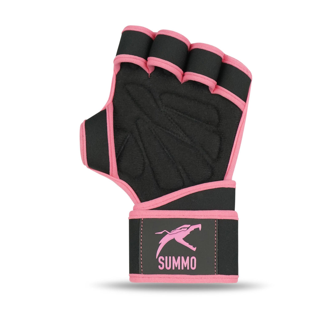 Textured Stealth Pink Weightlifting Grips - Summo Sports
