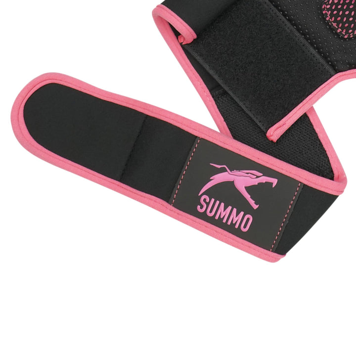 Textured Stealth Pink Weightlifting Grips - Summo Sports