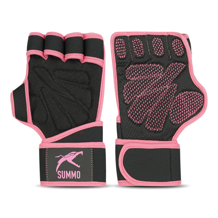 Textured Stealth Pink Weightlifting Grips - Summo Sports