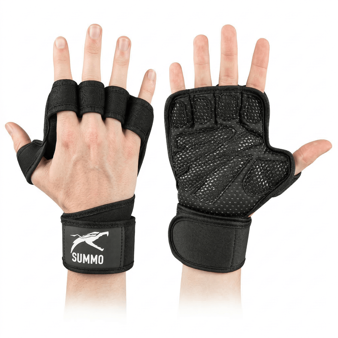 Textured Stealth Weightlifting Grips - Summo Sports