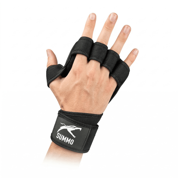 Textured Stealth Weightlifting Grips - Summo Sports