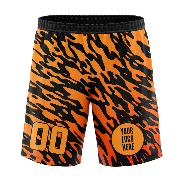 Tiger Stripe Custom Volleyball Shorts - Summo Sports