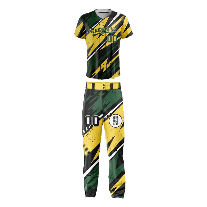 Verdant Surge Custom Baseball Uniform - Summo Sports