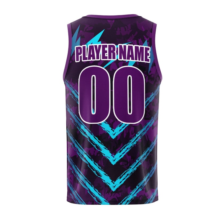 Violet Surge Custom Basketball Jersey - Summo Sports