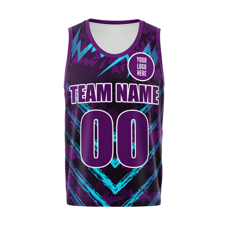 Violet Surge Custom Basketball Jersey - Summo Sports