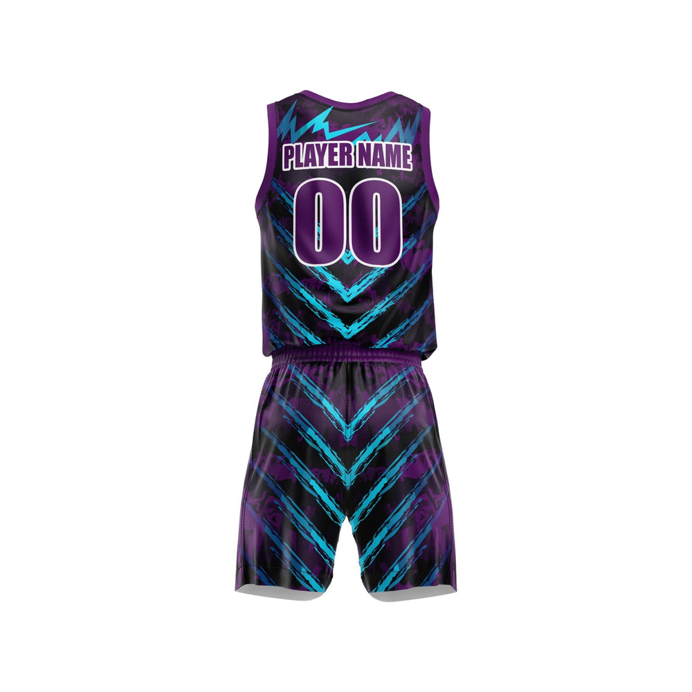 Violet Surge Custom Basketball Uniform - Summo Sports