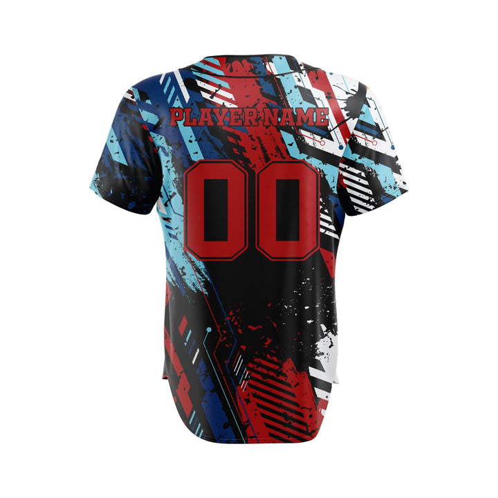 Vivid Fracture Custom Baseball Jersey - Summo Sports