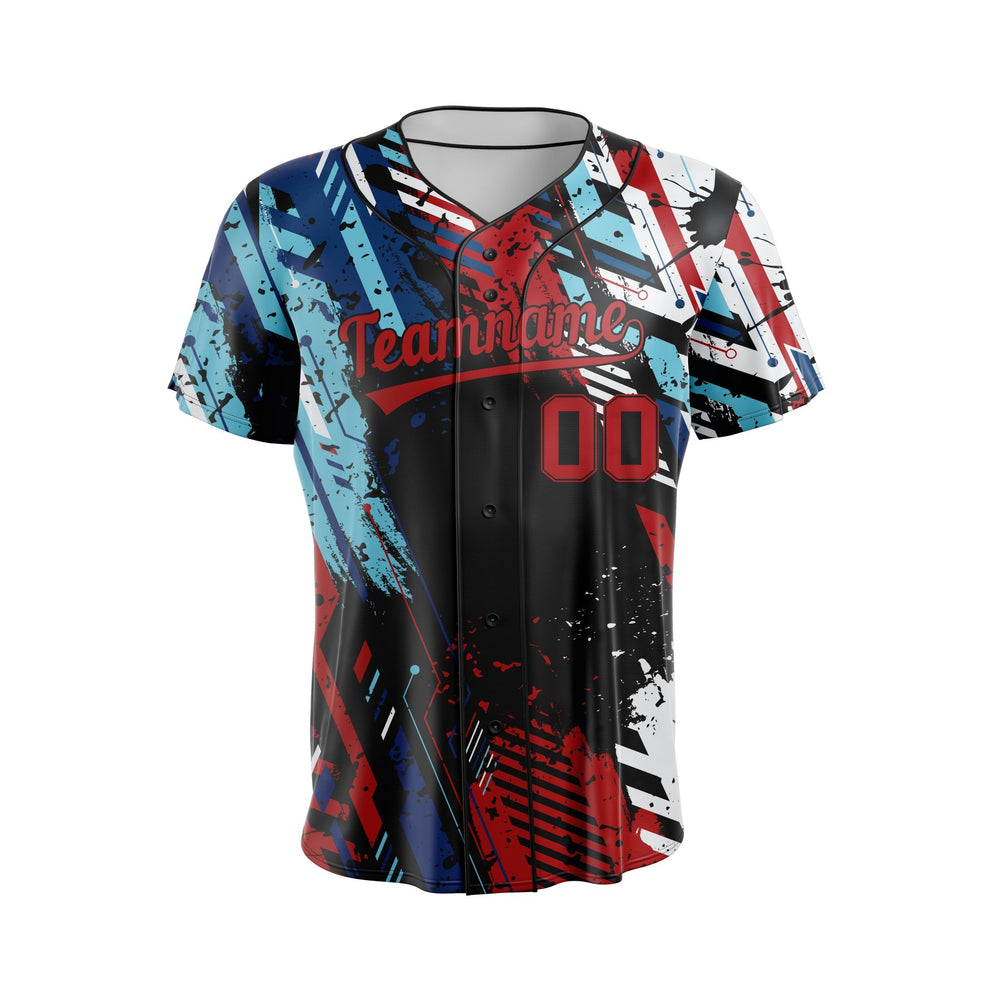 Vivid Fracture Custom Baseball Uniform - Summo Sports