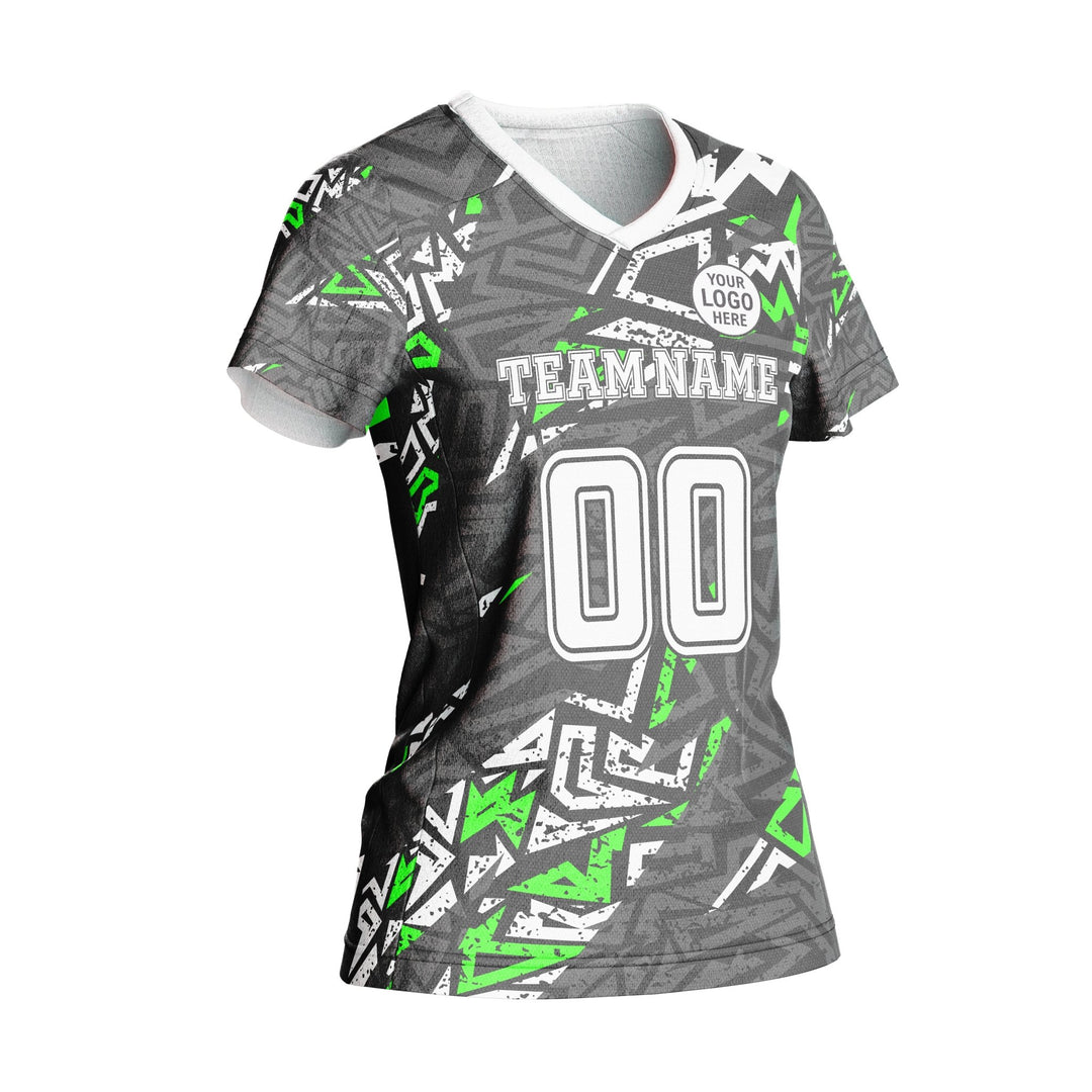 Vortex Green Custom Volleyball Jersey - Summo Sports
