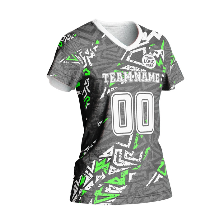 Vortex Green Custom Volleyball Jersey - Summo Sports