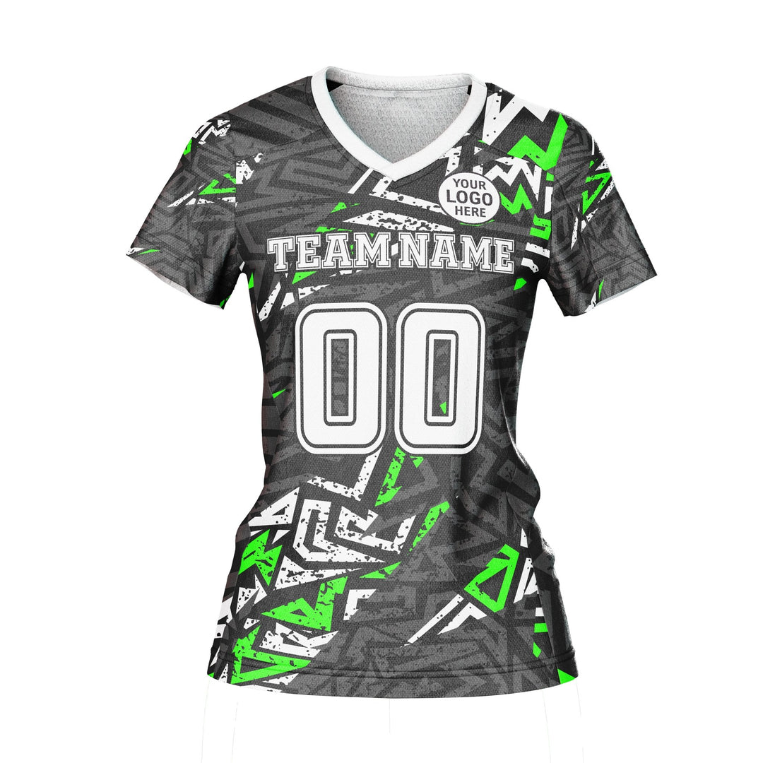 Vortex Green Custom Volleyball Jersey - Summo Sports