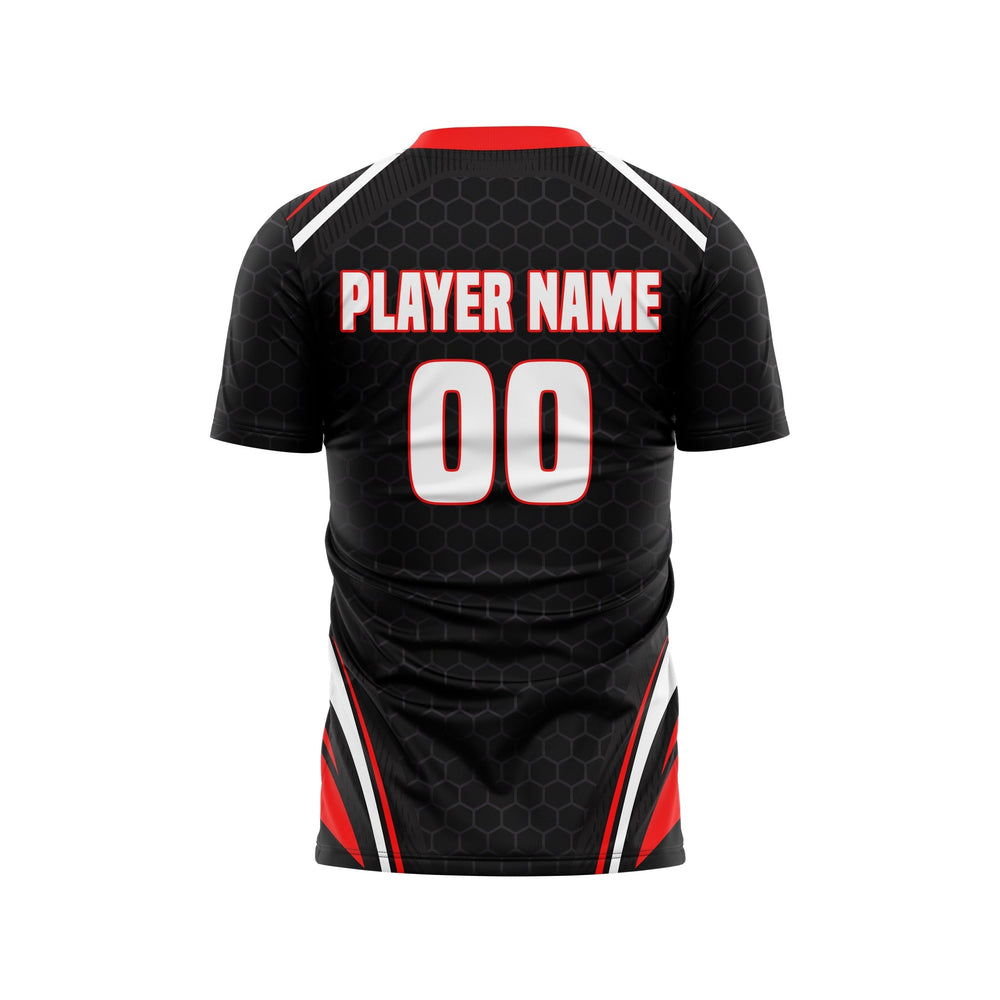 Vortex Red Custom Soccer Jersey - Summo Sports