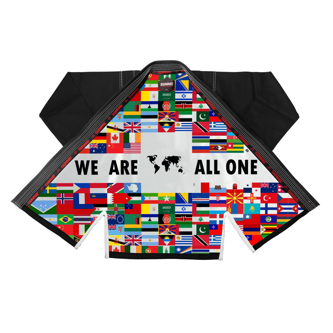 We Are All One Black Sublimation Brazilian Jiu Jitsu GI (BJJ GI) - Summo Sports