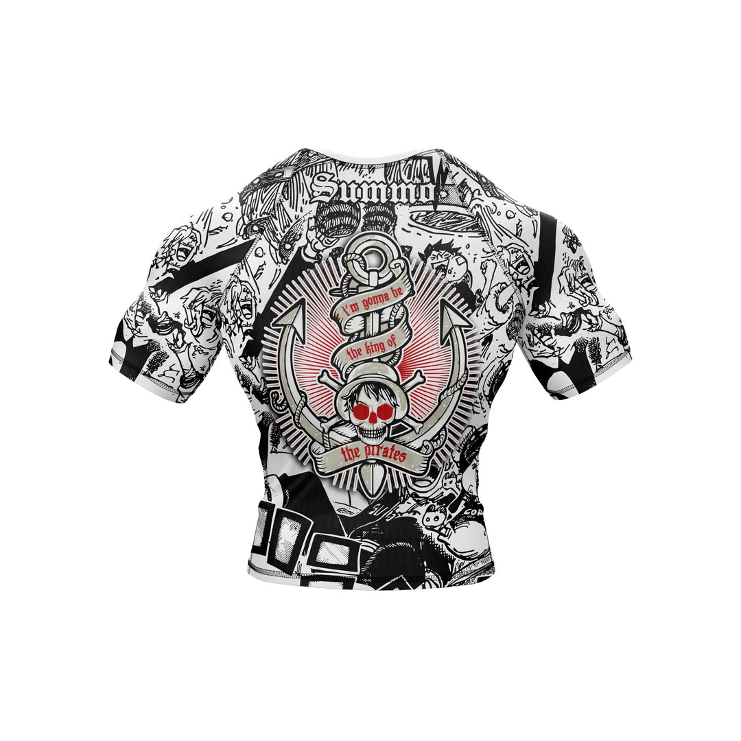 gear rash White Gear 5 Premium Bjj Rash Guard For Men/Women