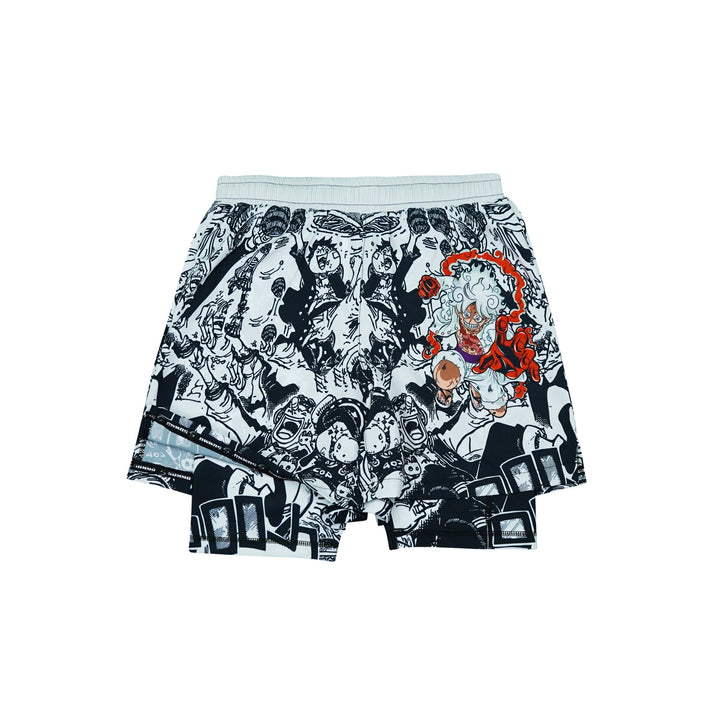 White Gear 5 Two In One Training Shorts - Summo Sports