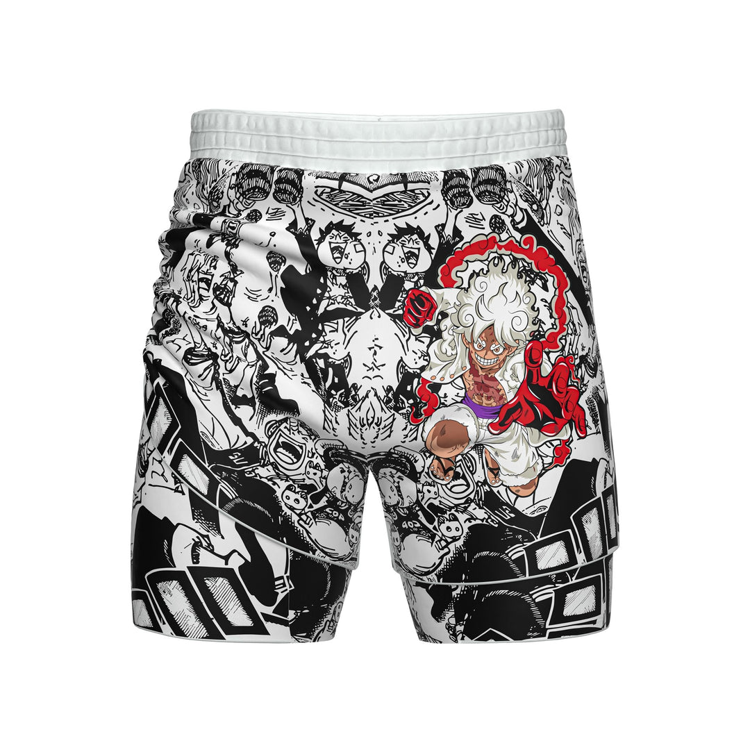 White Gear 5 Two In One Training Shorts - Summo Sports