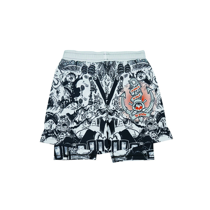 White Gear 5 Two In One Training Shorts - Summo Sports