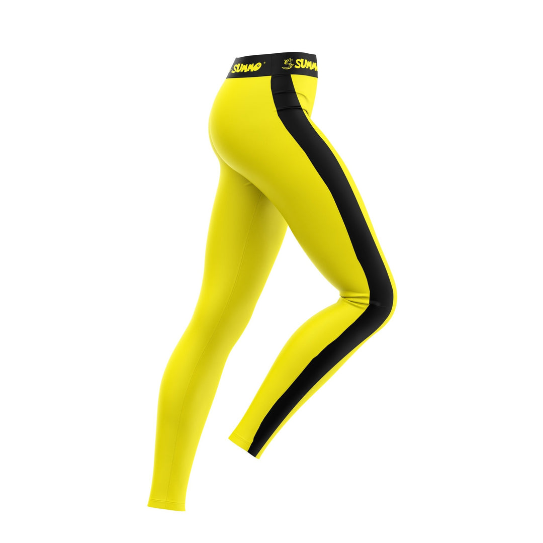 Yellow Fury Compression Pants for Men/Women - Summo Sports