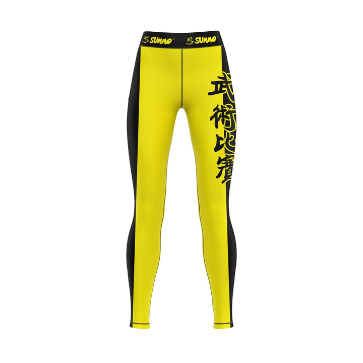 Yellow Fury Compression Pants for Men/Women - Summo Sports