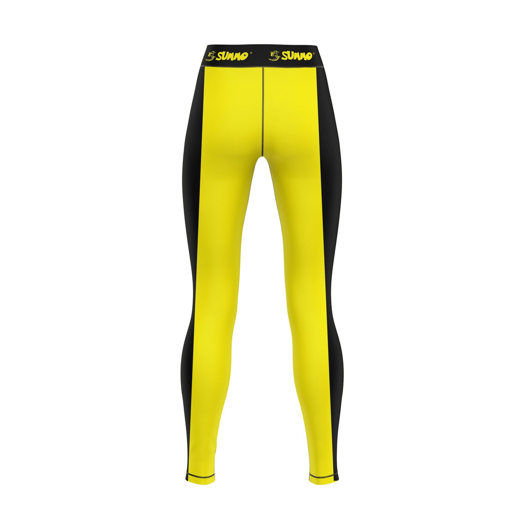 Yellow Fury Compression Pants for Men/Women - Summo Sports