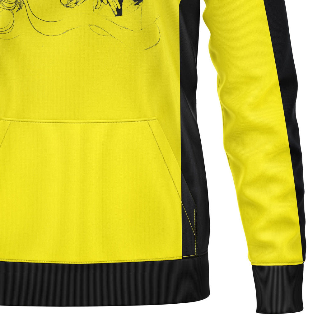 Yellow Fury Full - Print Hoodie For Men/Women - Summo Sports