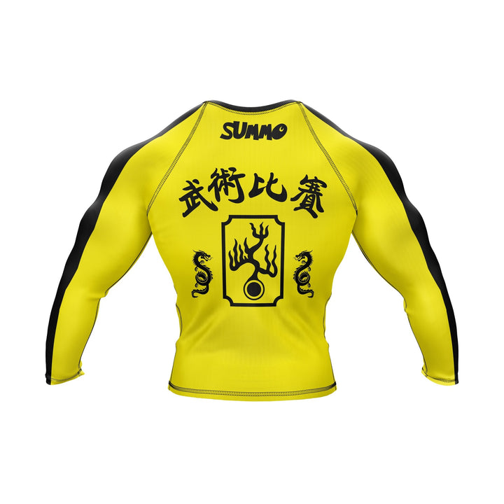 Yellow Fury Premium Bjj Rash Guard For Men/Women - Summo Sports