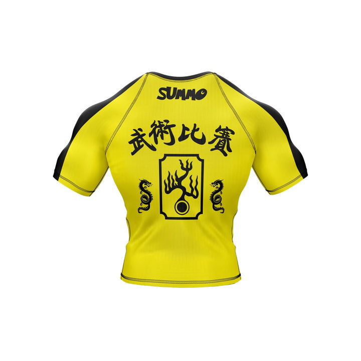 Yellow Fury Premium Bjj Rash Guard For Men/Women - Summo Sports