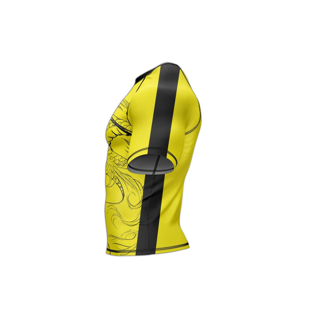 Yellow Fury Premium Bjj Rash Guard For Men/Women - Summo Sports