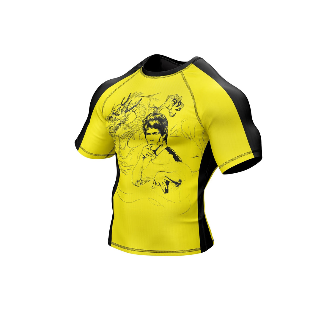 Yellow Fury Premium Bjj Rash Guard For Men/Women - Summo Sports