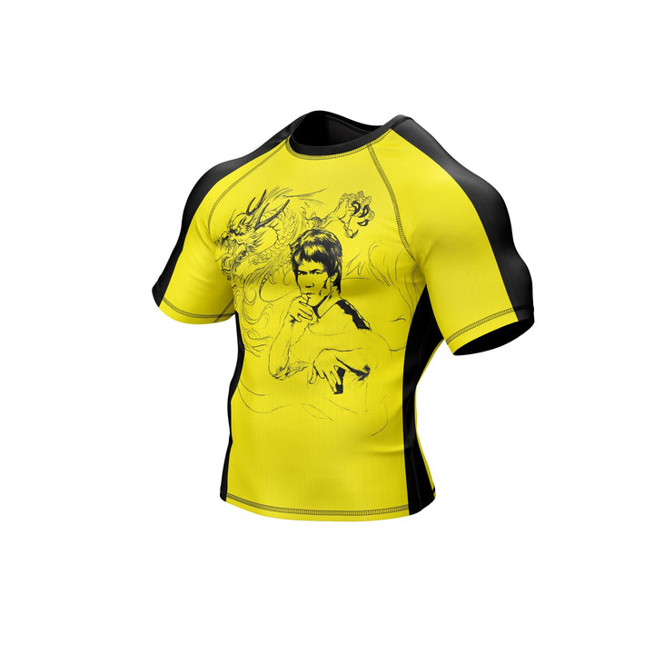 Yellow Fury Premium Bjj Rash Guard For Men/Women - Summo Sports