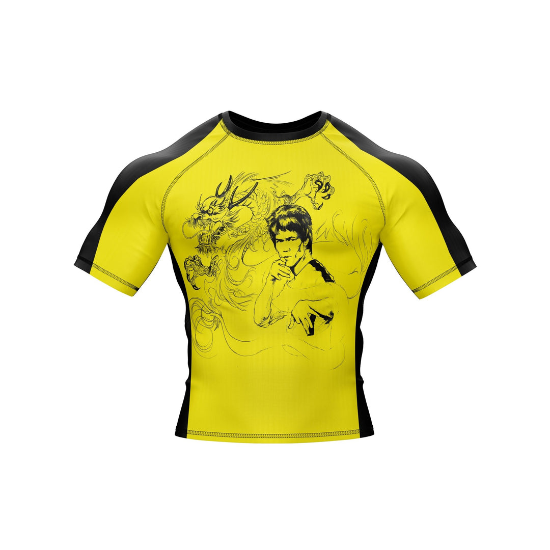 Yellow Fury Premium Bjj Rash Guard For Men/Women - Summo Sports