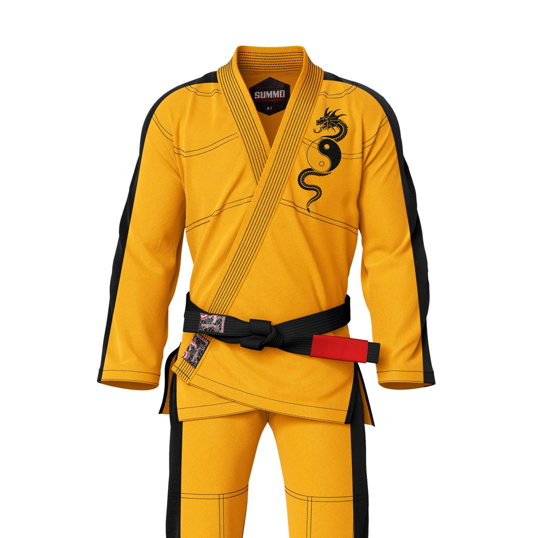 Yellow Fury Sublimation Brazilian Jiu Jitsu Gi (BJJ GI) - Summo Sports