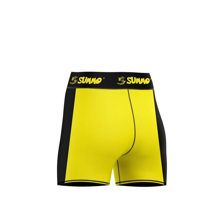 Yellow Fury Vale Tudo/Compression Shorts for Men/Women - Summo Sports